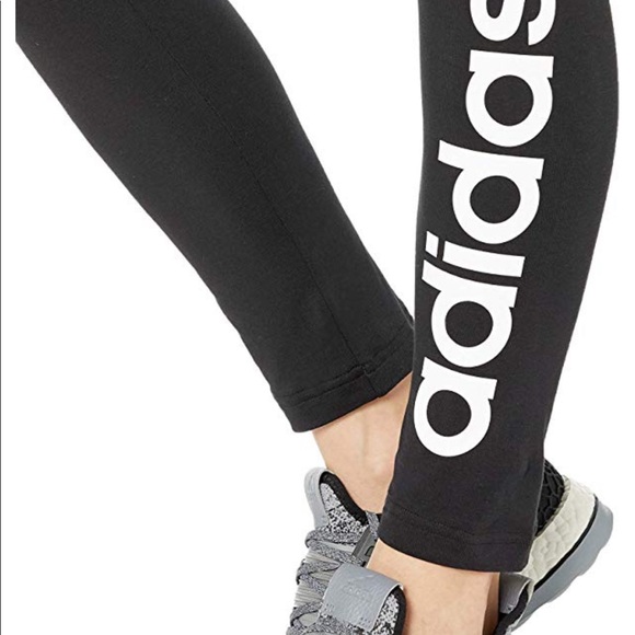 Adidas Logo Legging Womens Mid Rise Legging NWOT - Picture 3 of 3